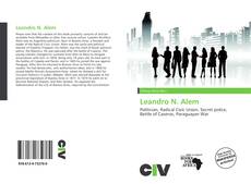 Portada del libro de Leandro N. Alem