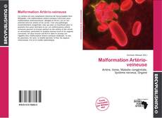 Malformation Artério-veineuse kitap kapağı