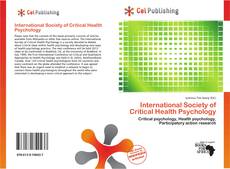 Обложка International Society of Critical Health Psychology