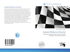 Bookcover of Animal Behavior Society