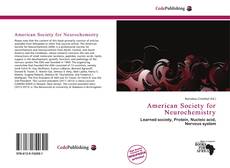 Buchcover von American Society for Neurochemistry