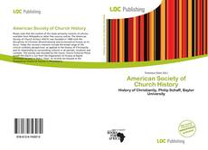 Capa do livro de American Society of Church History 