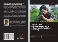 Copertina di Społeczność międzynarodowa a odpowiedzialność za ochronę