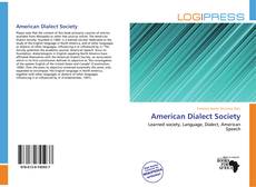 American Dialect Society的封面