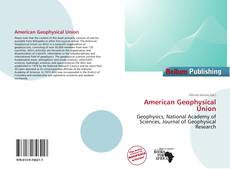 Copertina di American Geophysical Union