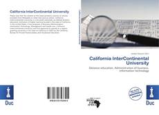 Bookcover of California InterContinental University