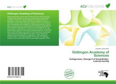 Copertina di Göttingen Academy of Sciences