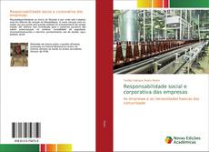 Couverture de Responsabilidade social e corporativa das empresas