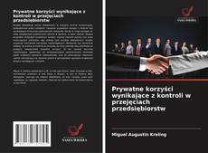 Copertina di Prywatne korzyści wynikające z kontroli w przejęciach przedsiębiorstw