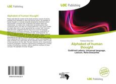Bookcover of Alphabet of human thought