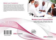 Capa do livro de Maiden Lane Transactions 