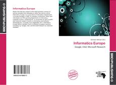 Bookcover of Informatics Europe