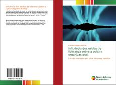 Capa do livro de Influência dos estilos de liderança sobre a cultura organizacional 