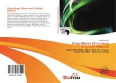 Bookcover of Greg Meyer (American Football Official)