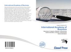 Buchcover von International Academy of Business
