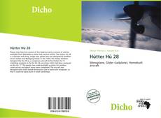 Capa do livro de Hütter Hü 28 