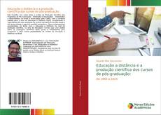 Capa do livro de Educação a distância e a produção científica dos cursos de pós-graduação: 