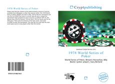 Обложка 1978 World Series of Poker