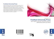 Bookcover of Fordham University Press