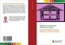 Buchcover von Aquisição de Cláusulas Relativas ao Inglês