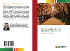 Capa do livro de Administração e Direito Aplicados à Engenharia 