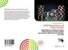 2009 World Series of Poker Europe的封面