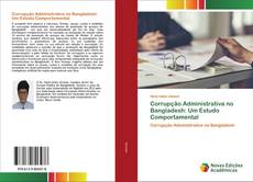 Capa do livro de Corrupção Administrativa no Bangladesh: Um Estudo Comportamental 