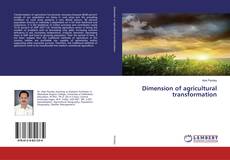 Buchcover von Dimension of agricultural transformation