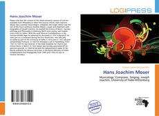 Hans Joachim Moser kitap kapağı