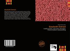 Copertina di Goulard's Extract