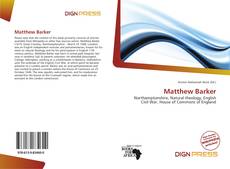 Portada del libro de Matthew Barker