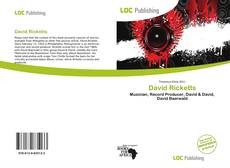 Borítókép a  David Ricketts - hoz