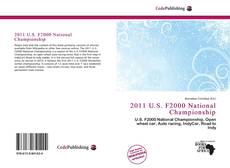 Portada del libro de 2011 U.S. F2000 National Championship
