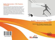 Обложка Battle, Neerwinden, 1793, Flanders, Campaign