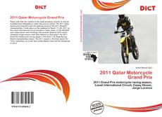 Borítókép a  2011 Qatar Motorcycle Grand Prix - hoz