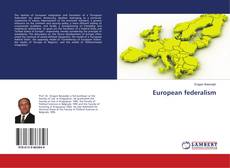 Bookcover of European federalism