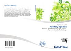 Portada del libro de Auditory agnosia