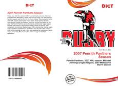 Borítókép a  2007 Penrith Panthers Season - hoz