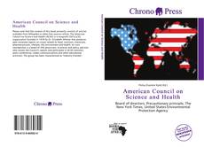 American Council on Science and Health的封面