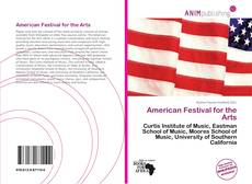 American Festival for the Arts kitap kapağı