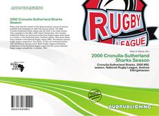 Portada del libro de 2000 Cronulla-Sutherland Sharks Season