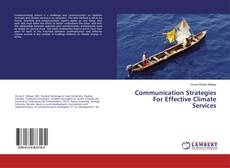 Communication Strategies For Effective Climate Services的封面
