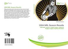 2004 NRL Season Results kitap kapağı