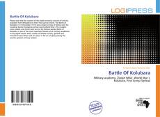 Copertina di Battle Of Kolubara