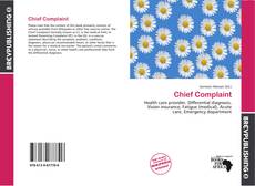 Chief Complaint kitap kapağı