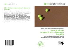 Capa do livro de 2011 Brisbane International – Women's Doubles 