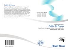 Copertina di Battle Of Poona