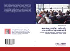 Copertina di New Approaches to Public Information Management