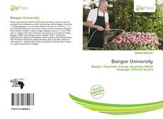 Bangor University kitap kapağı