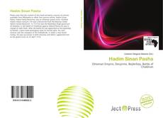 Hadim Sinan Pasha kitap kapağı